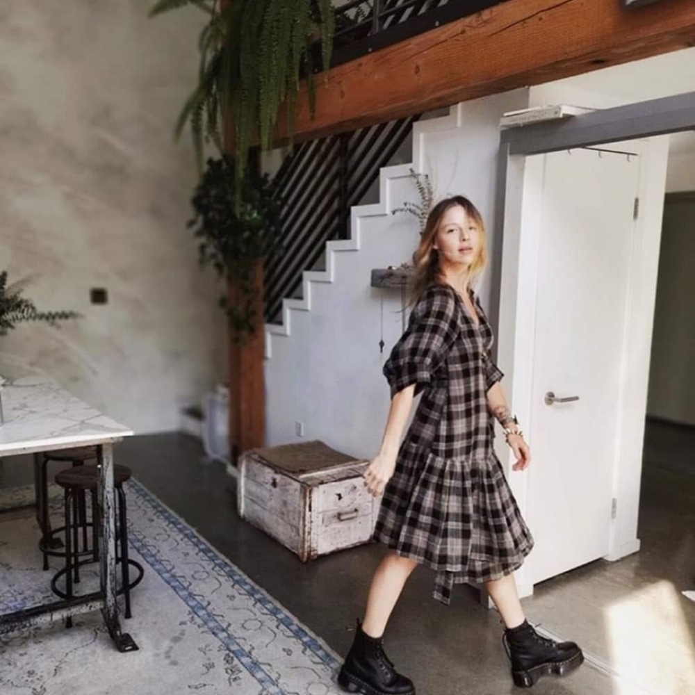 APIECE APART DRESS Plaid size 0 - Picture 3 of 16
